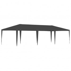 Tenda profissional de festas cinza de antrasita 90 g/m2 4x9 m D