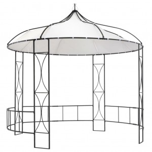 Gazebo redondo branco 300x290 cm D