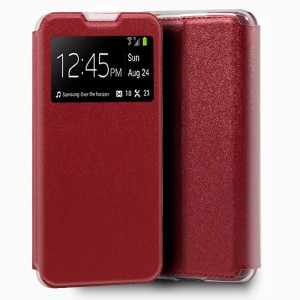 Funda Flip Cover Xiaomi Mi Note 10 Lite Liso Rojo D