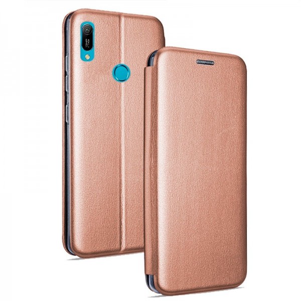 Funda Flip Cover Huawei Y6 (2019) / Y6s / Honor 8A Elegance Rose Gold D