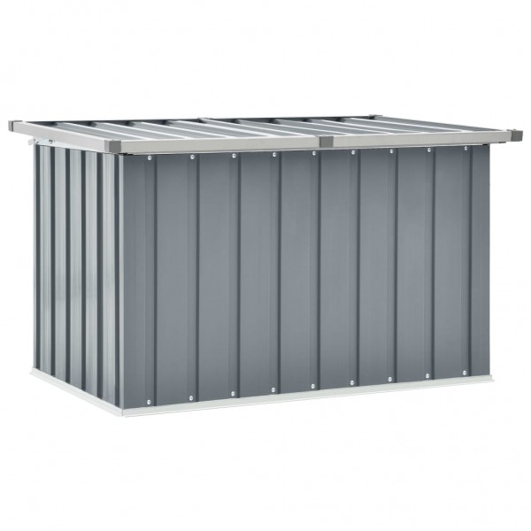 Caixa de armazenamento de jardim cinza 109x67x65 cm D