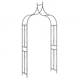 Arco de jardín hierro verde oscuro 120x38x258 cm D