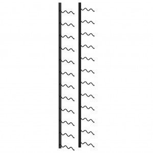 Botelheiro de parede para 24 garrafas de ferro preto D