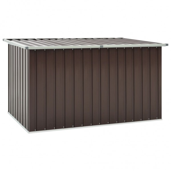 Caixa de armazenamento de jardim marrom 117x99x93 cm D
