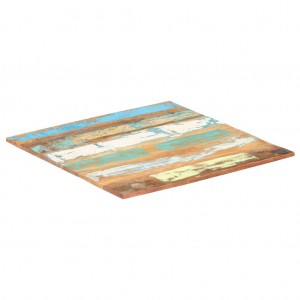 Tablero mesa cuadrada madera reciclada maciza 80x80 cm 15-16 mm D