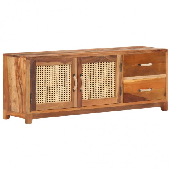 Mueble para TV de madera maciza reciclada 120x30x45 cm D