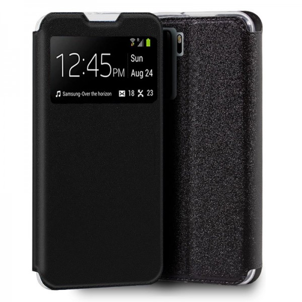 Funda COOL Flip Cover para Huawei P40 Lite 5G Liso Negro D