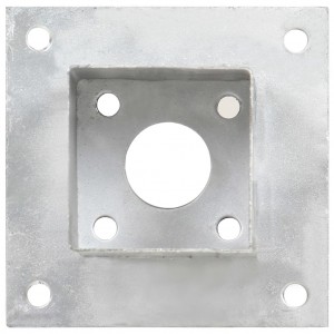 Suportes para postes 4 pcs metal galvanizado 81 mm H