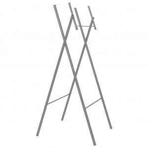 Pernas de mesa dobráveis de aço galvanizado de prata 45x53x108 cm D