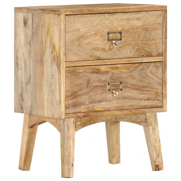 Mesa de cabeceira em madeira de mangueira maciça 40x35x55 cm D