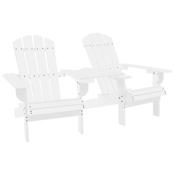 Adirondack cadeira de jardim e mesa madeira maciça de abeto branco D
