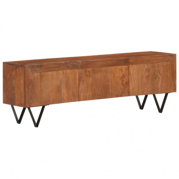 Mueble para TV de madera maciza de mango 140x30x46 cm D