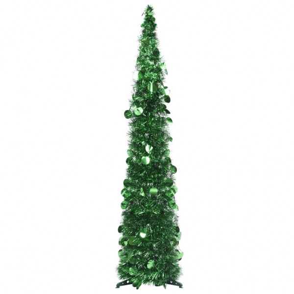 Árbol de Navidad artificial emergente PET verde 120 cm D