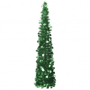 Árbol de Navidad artificial emergente PET verde 180 cm D