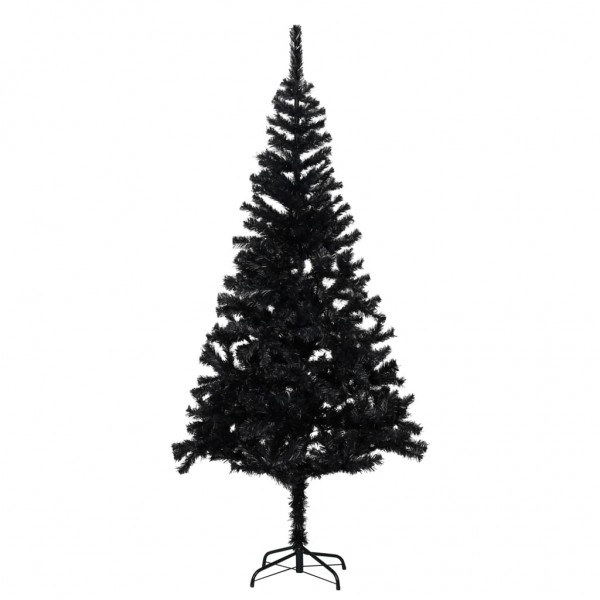 Árvore de Natal artificial com suporte de PVC preto 180 cm D