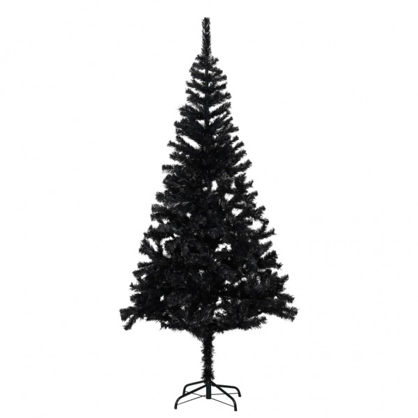 Árvore de Natal artificial com suporte em PVC preto 210 cm D