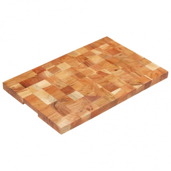 Tabla de cortar de madera maciza de acacia 60x40x3.8 cm D