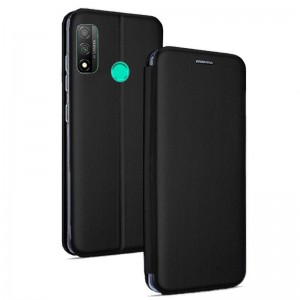 Fundação COOL Capa de Flip para Huawei P Smart 2020 Elegância Preto D