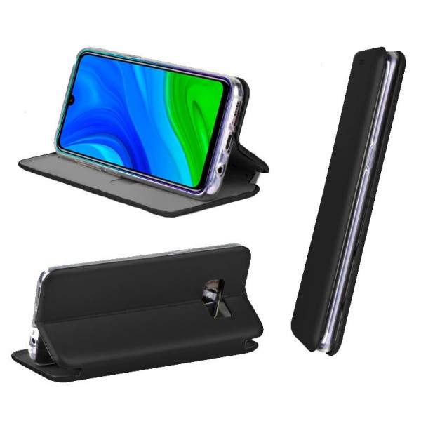 Fundação COOL Capa de Flip para Huawei P Smart 2020 Elegância Preto M 2