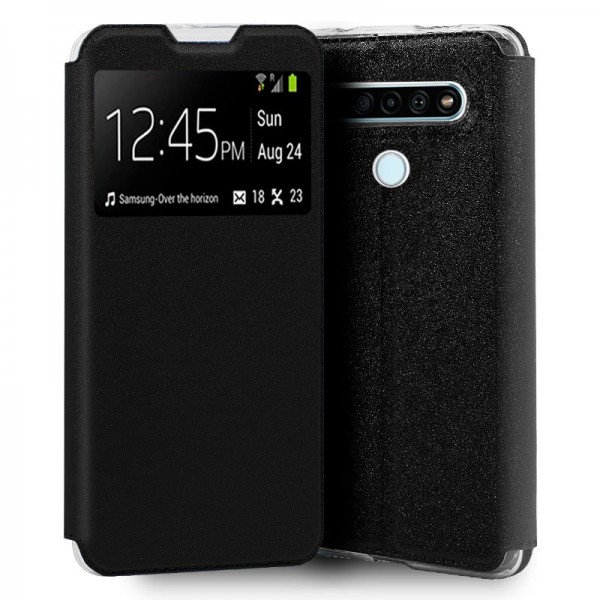 Funda COOL Flip Cover para LG K61 Liso Negro D