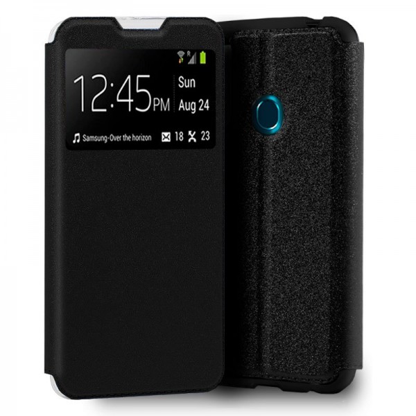 Funda COOL Flip Cover para ZTE Blade 10 Smart Liso Negro D