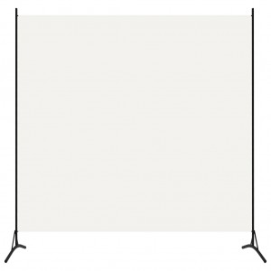 Biombo divisor de 1 panel blanco crema175x180 cm D