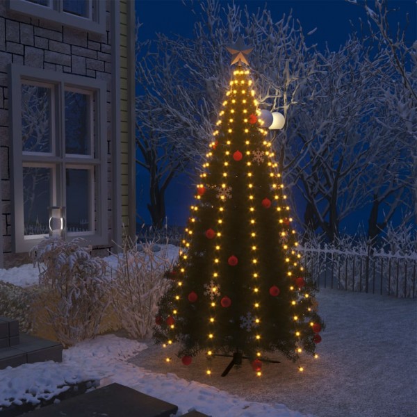 Red de luces de árbol de Navidad con 250 LEDs 250 cm D