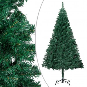 Árvore de Natal artificial com galhos grossos em PVC verde 180 cm D