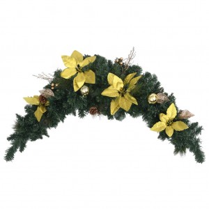 Arco de Navidad con luces LED verde 90 cm PVC D