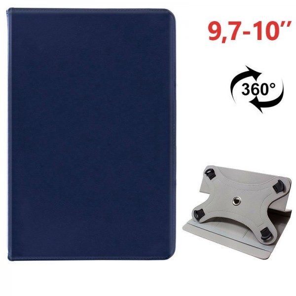 Funda Ebook / Tablet 9.7 - 10 polegadas Liso Azul Giratório (Panorâmica) D