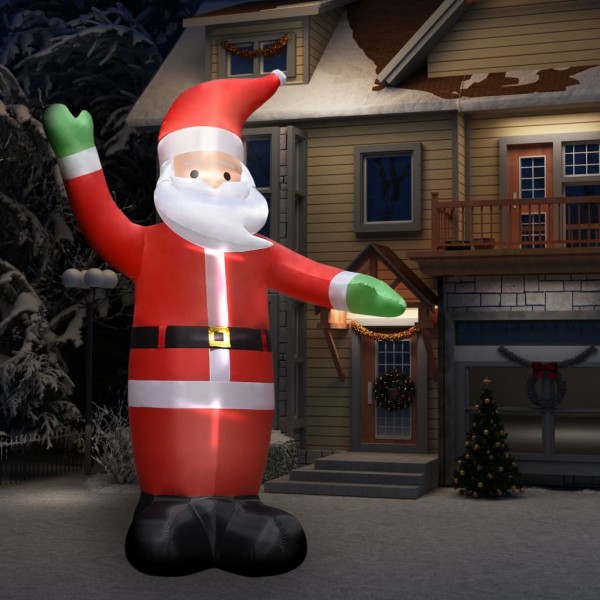 Papai Noel inflável com LED decoração de Natal IP44 4,5 m D