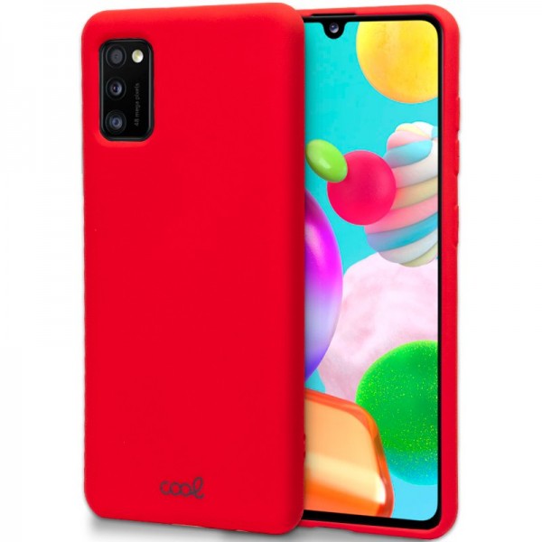 Carcaça COOL para Samsung A415 Galaxy A41 cobrir vermelho D