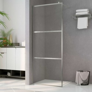 Mampara de ducha accesible vidrio ESG claro 90x195 cm D