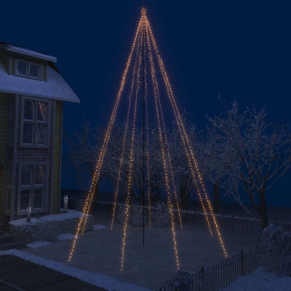 Luces de árbol cascada Navidad interior exterior 1300 LEDs 8 m D