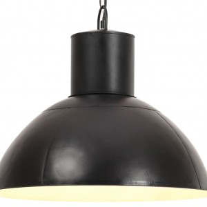 Lámpara colgante redonda negra 25 W 48 cm E27 D