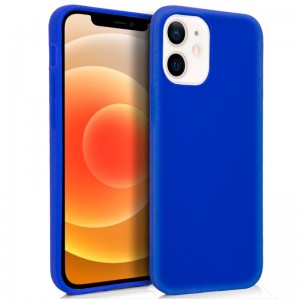 Funda Silicona iPhone 12 mini (Azul) D