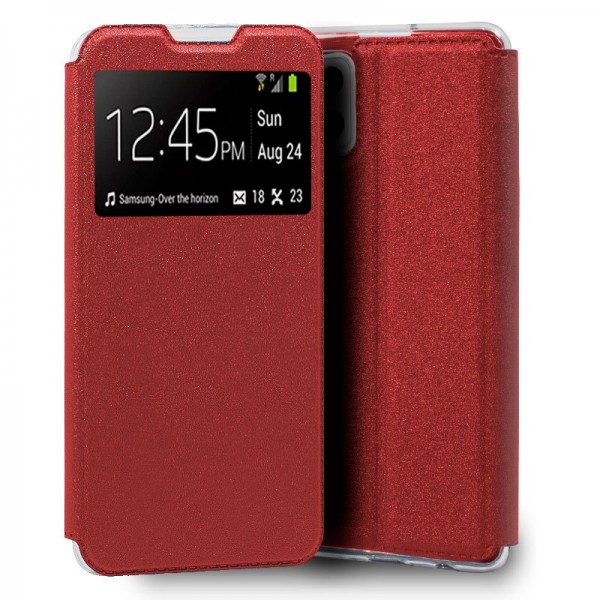 Fundação COOL Capa de Flip para Samsung A426 Galaxy A42 5G Lise vermelho D