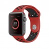 Correa COOL para Apple Watch Series 1 / 2 / 3 / 4 / 5 / 6 / 7 / 8 / 9 / SE (42 / 44 / 45 mm) Sport Rojo-Negro 1