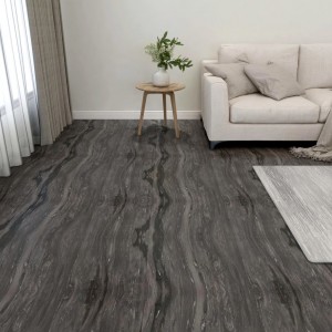 Lamas para suelo autoadhesivas 55 uds PVC 5.11 m² gris oscuro D