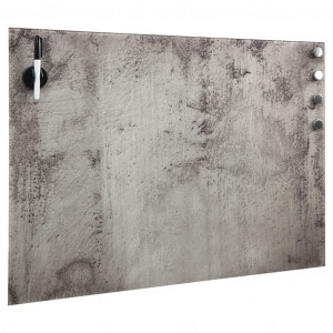 Pizarra magnética de pared vidrio 60x40 cm H