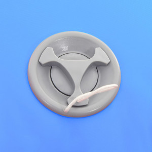 Rollo hinchable de gimnasia con bomba PVC azul 100x60 cm H