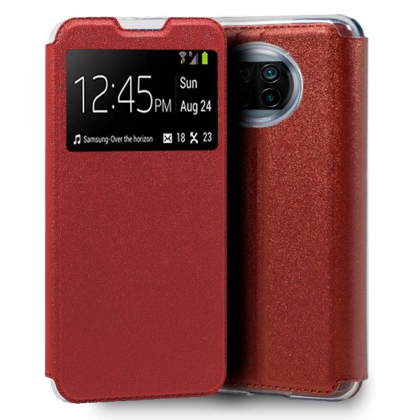 Fundação COOL Capa de Flip para Xiaomi Meu 10T Red Lite D