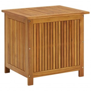 Caixa de armazenamento de jardim de madeira maciça 60x50x58 cm D