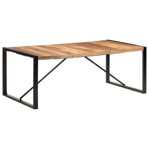 Mesa de jantar de madeira maciça Sheesham 200x100x75 cm D