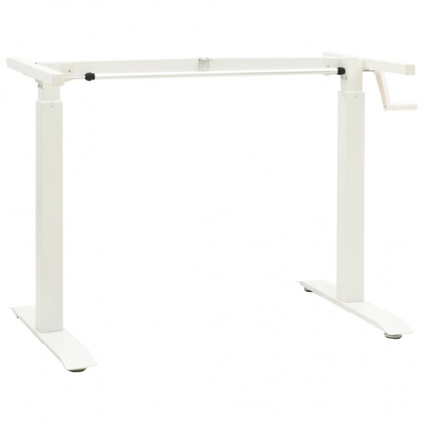Estructura de escritorio de altura ajustable manivela blanco D