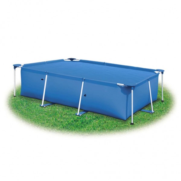Cobertura de piscina PE azul rectangular 1000x600 cm D