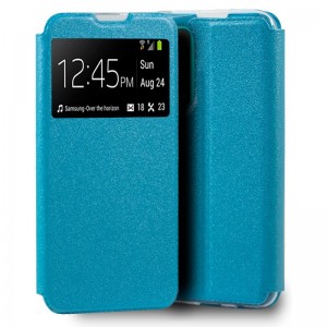 Fundação COOL Capa de Flip para Huawei P Smart 2021 Celeste D