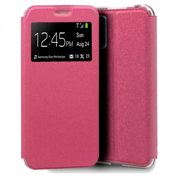 Fundação COOL Capa de Flip para Oppo A52 / A72 / A92 rosa Liso D