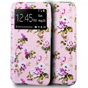 Funda COOL Flip Cover para iPhone 12 / 12 Pro Dibujos Flores D