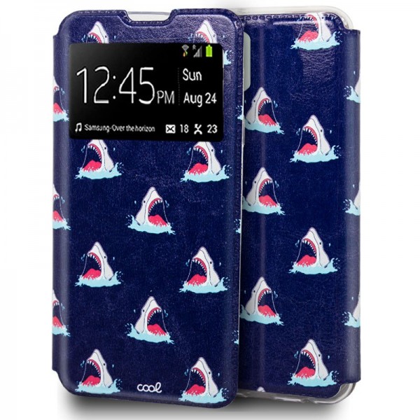 Funda Flip Cover iPhone 12 / 12 Pro Desenhos Shark D